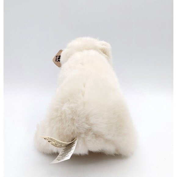 WWF World Wildlife Fund White Panda Bear Plush 1986 8.5" Stuffed Animal Vintage - Picture 3 of 5